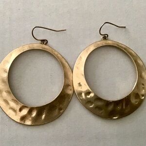 Paparazzi Textured Gold Hoop Earrings
